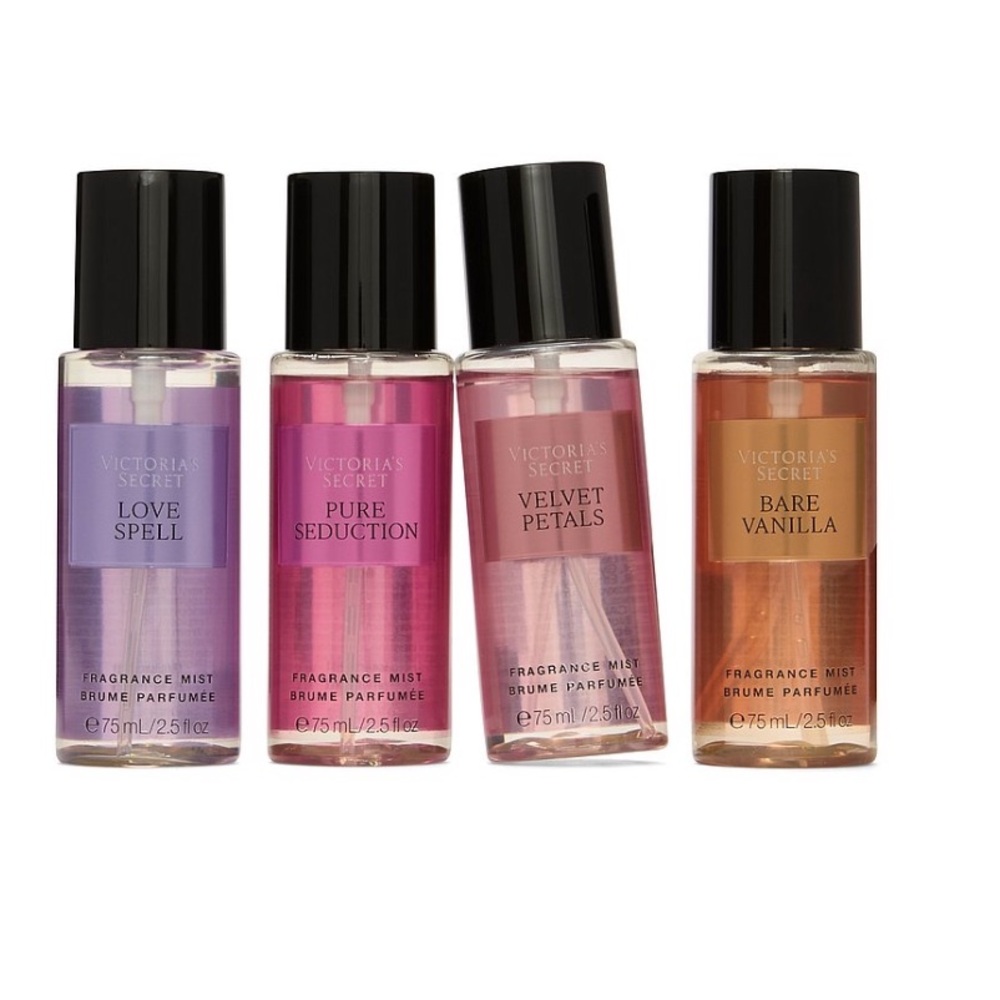 The Best Of Victoria’s Secret Mini Body Mists Four Pack Set New
